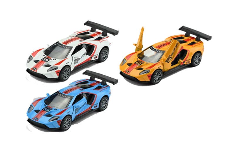 Auto na spätné natiahnutie 12,5cm - biela