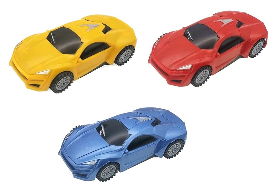 Auto na zotrvačník 16,5cm - modrá