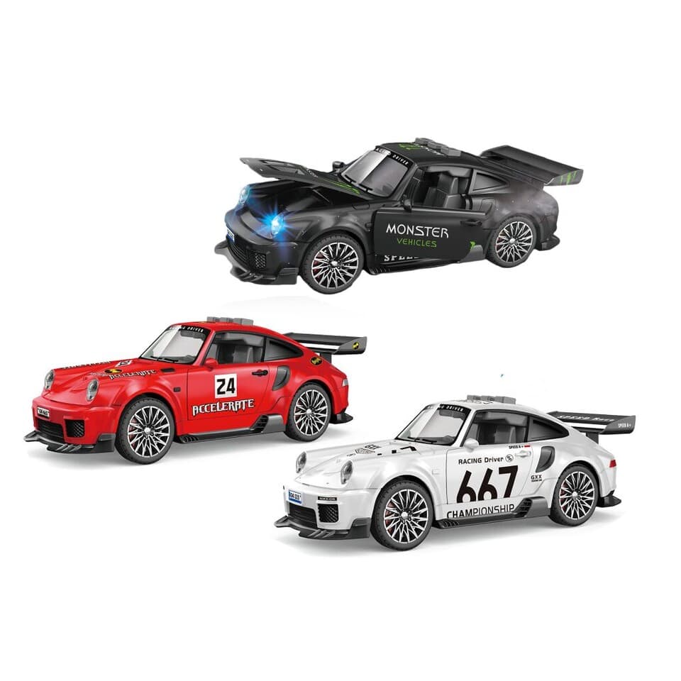 Auto s dymiacím efektom 16cm - čierna