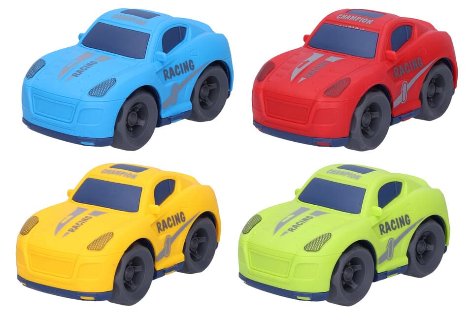 Auto šporťak s efektmi 14cm - modrá