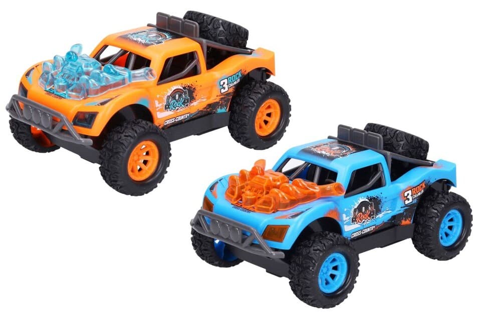 Auto terénne s efektmi 15cm - oranžová
