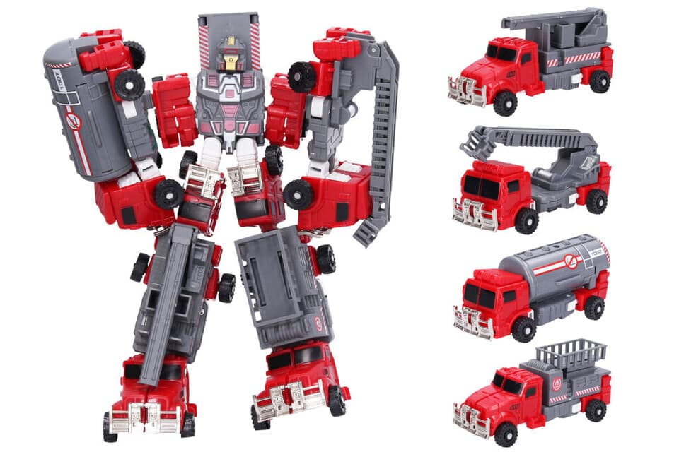 Autorobot "Fire Mecha Troops" kombinácia 5v1- 22cm