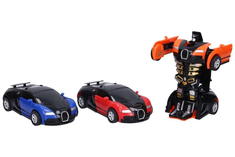Autorobot na zotrvačník 12 cm - modrá