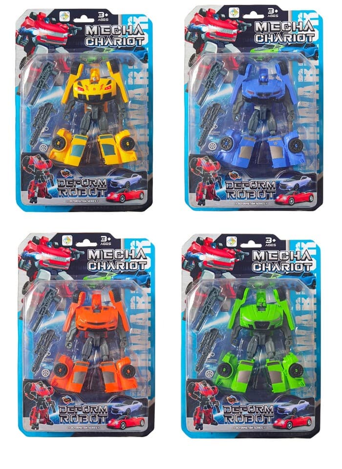 Autorobot závodné auto 10 cm - modrá