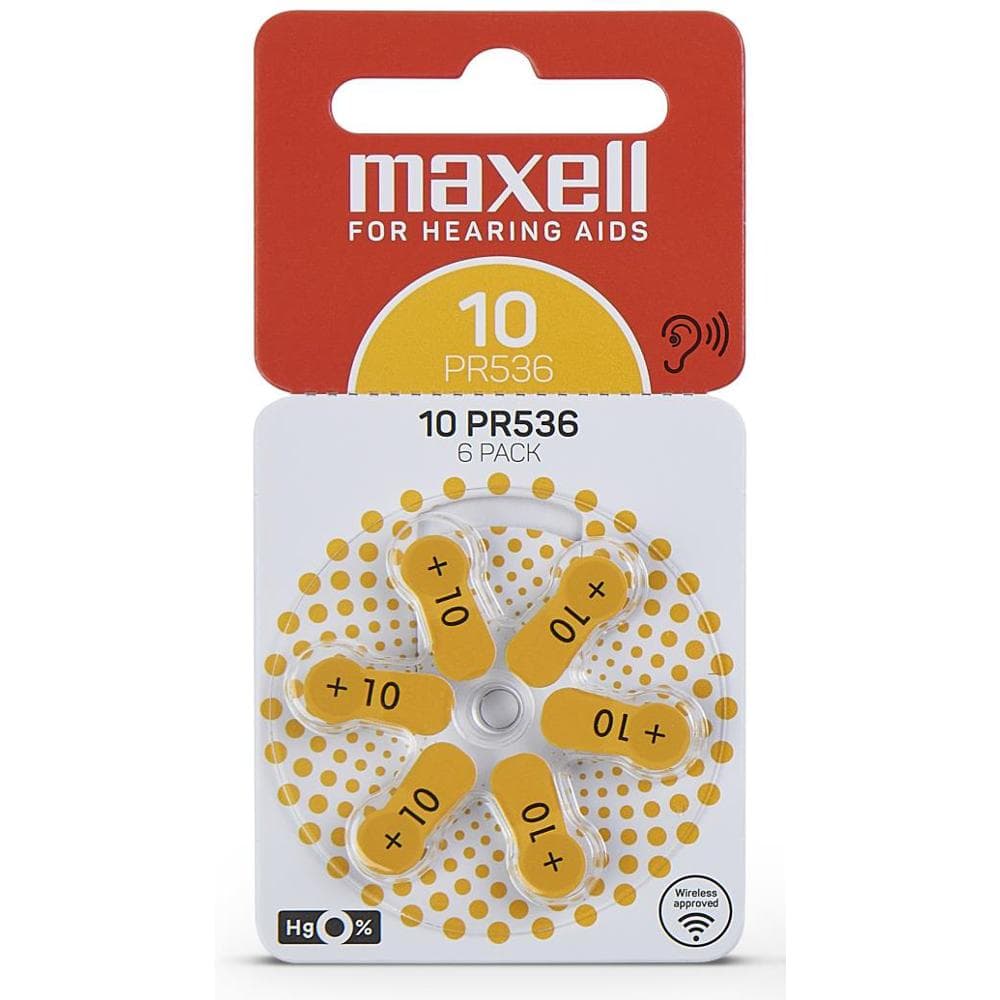 AZ10/PR536 batérie zink. 6ks MAXELL