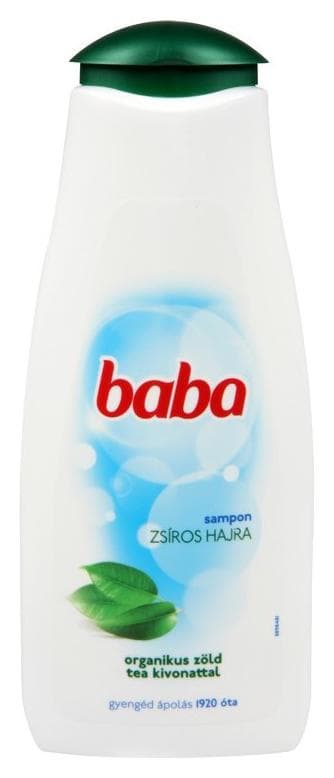 Baba šampón 400ml na mastné vlasy - green tea