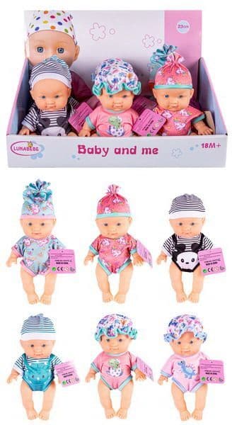 Bábätko s čiapkou 21cm