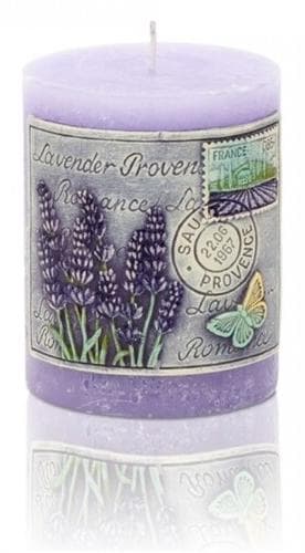 Bartek sviečka valec 6x13cm Lavender Garden