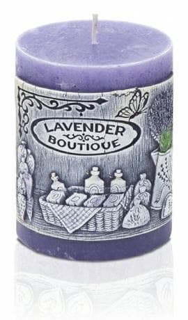 Bartek sviečka valec 7x9cm Lavender fialová