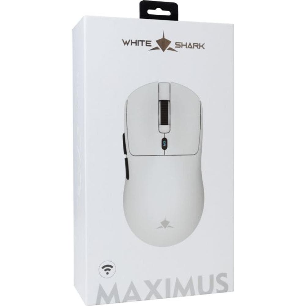 Bezdrôtová herná myš MAXIMUS-W WHITE SHA