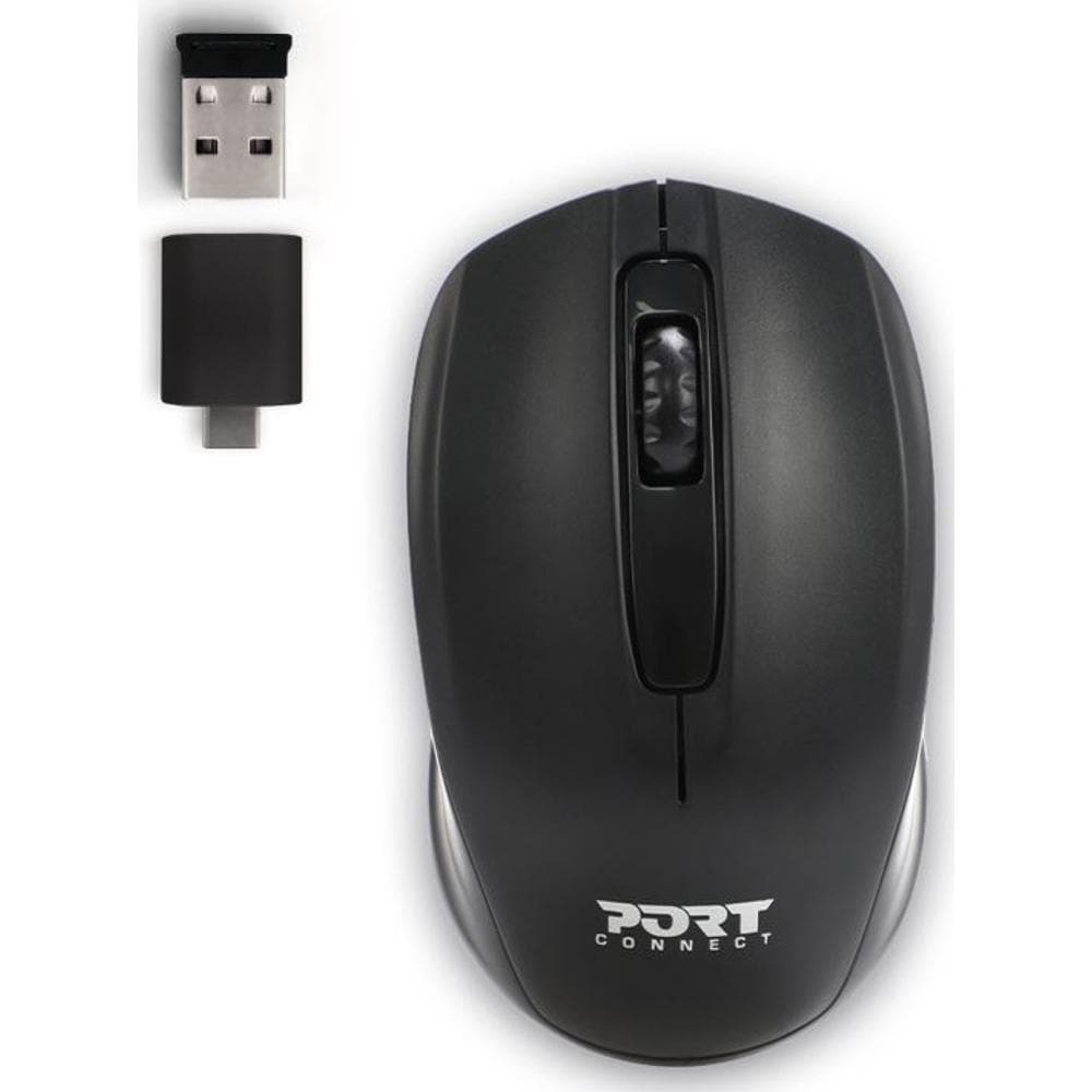 Bezdrôtová myš USB-A/USB-C 1000DPI BLACK