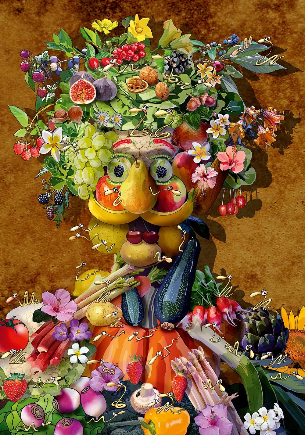 BLUEBIRD Puzzle Arcimboldo 1000 dílků