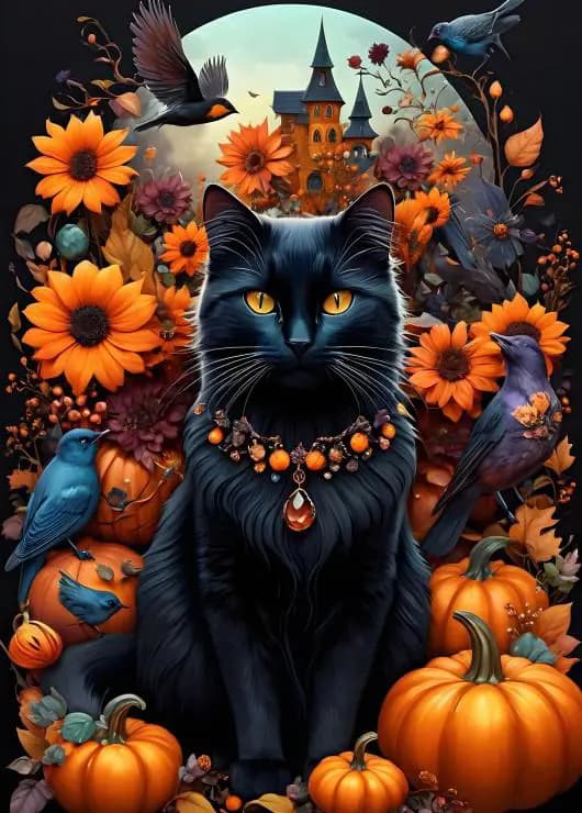 BlueBird - Puzzle Autumn Cat - 500 dielov