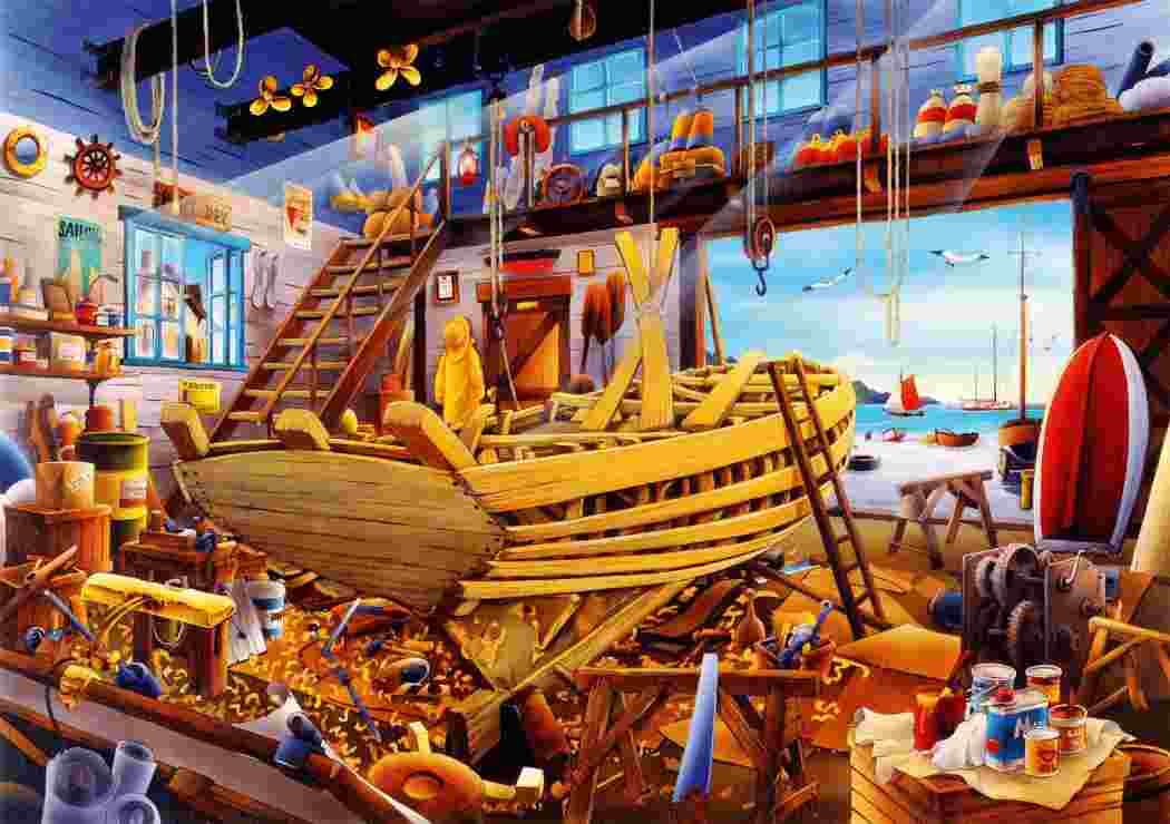 BlueBird - Puzzle Boat Yard - 1000 dielov