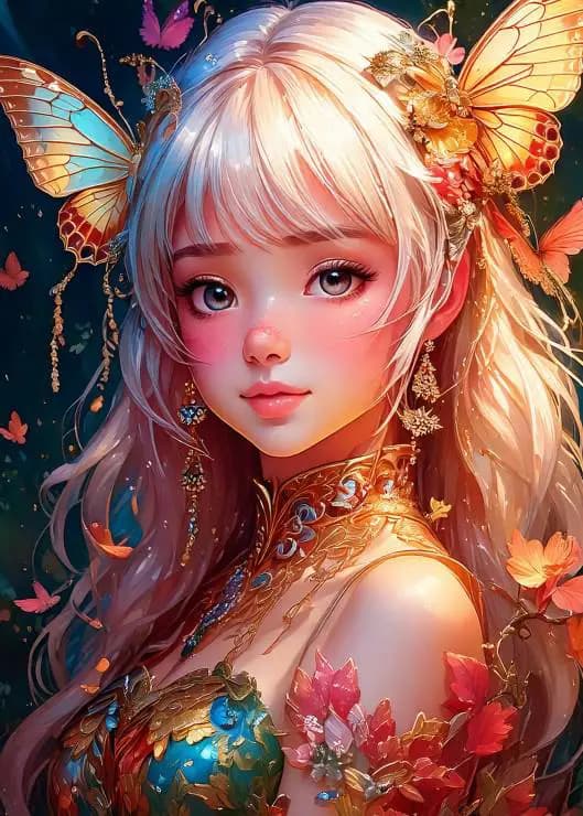 BlueBird - Puzzle Butterfly Girl - 300 dielov