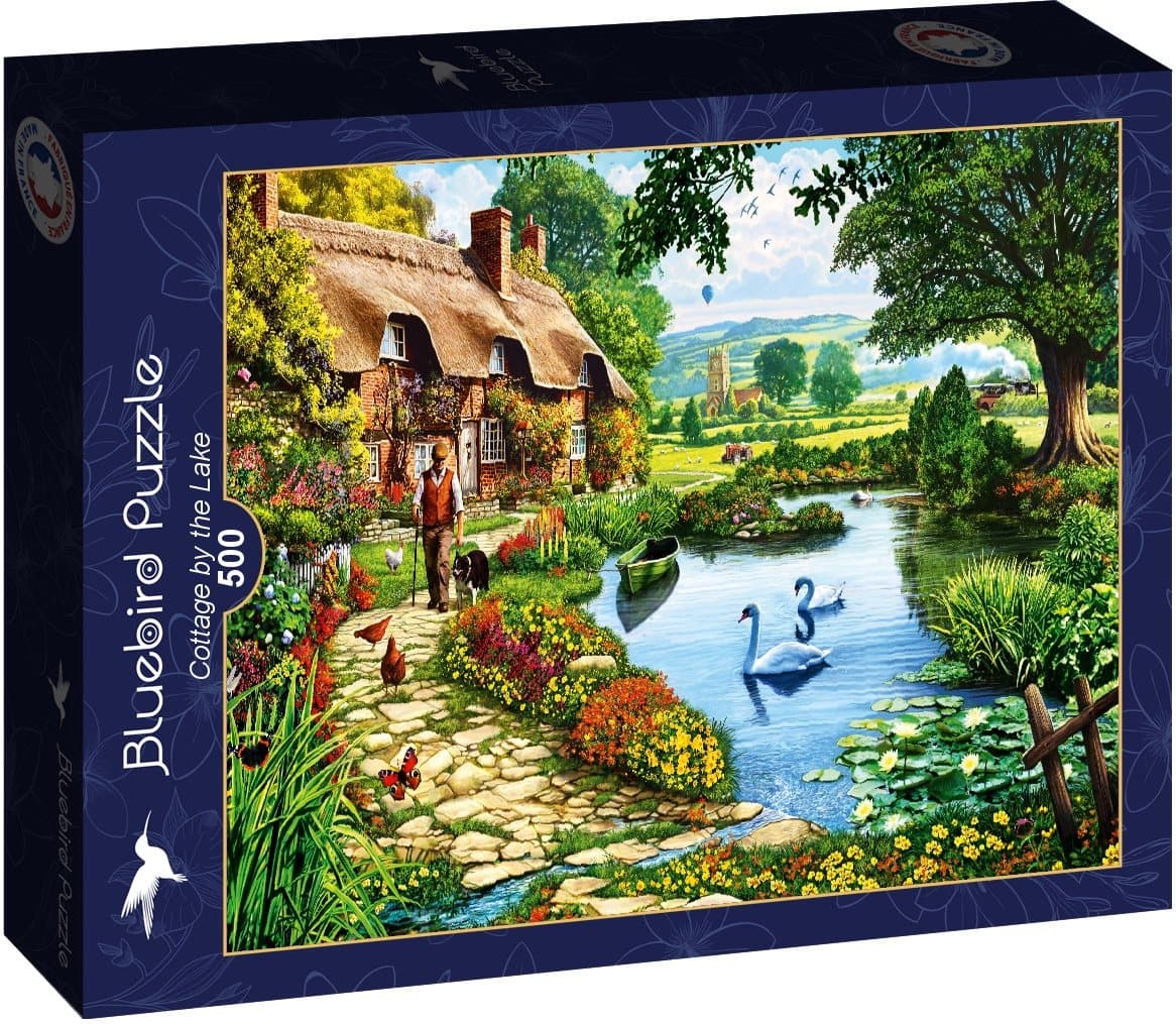 BLUEBIRD Puzzle Chata u jezera 500 dílků