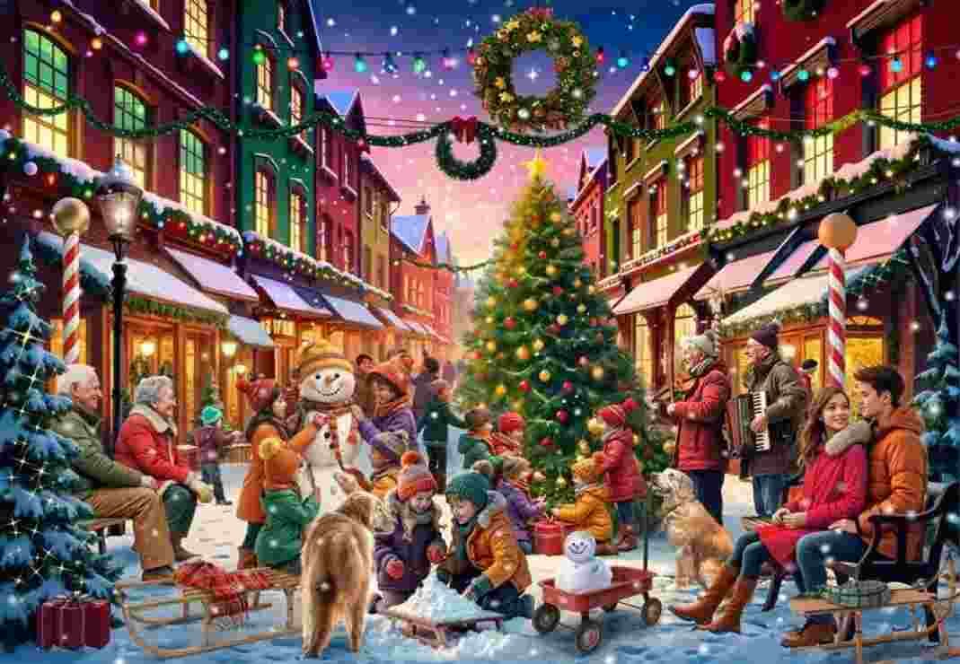 BlueBird - Puzzle Christmas Street - 1000 dielov