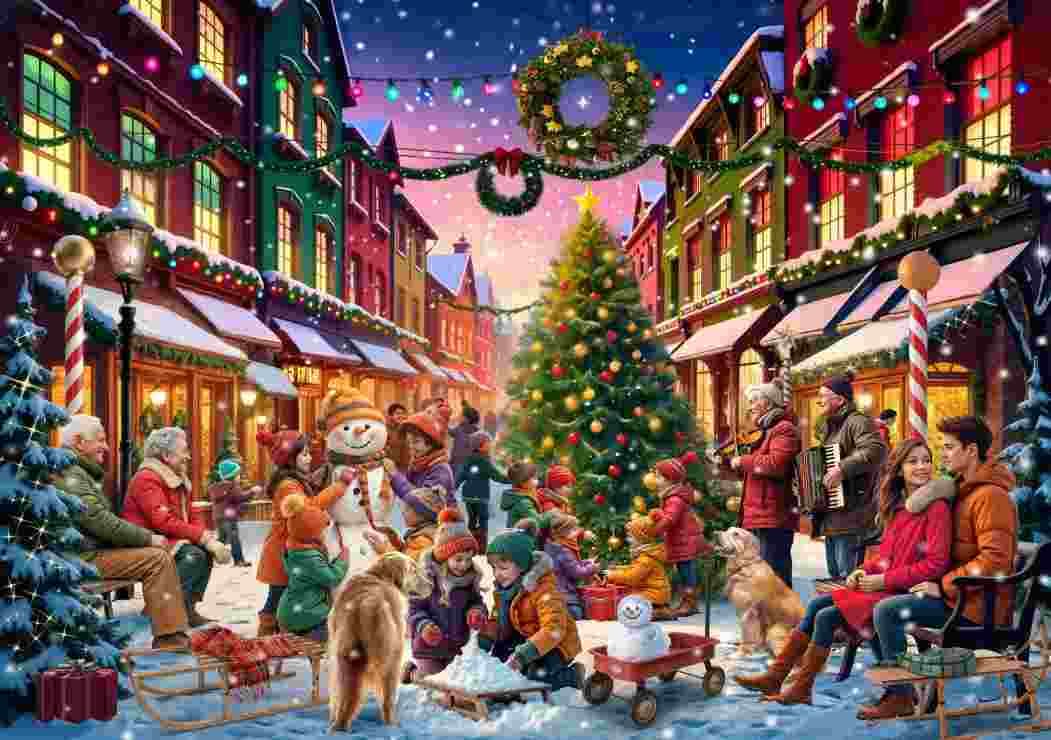 BlueBird - Puzzle Christmas Street - 2000 dielov