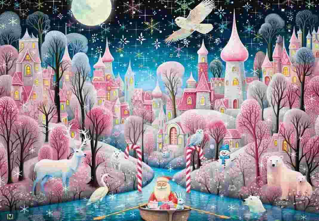 BlueBird - Puzzle Christmas Village - 1000 dielov