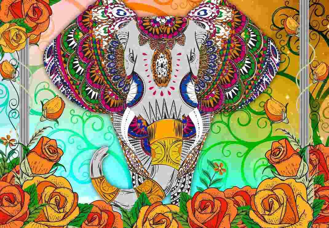 BlueBird - Puzzle Colorful Elephant - 1000 dielov