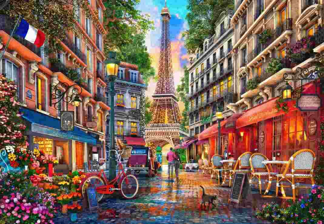 BlueBird - Puzzle Davison: Paris Street - 1000 dielov