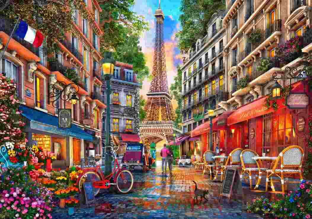 BlueBird - Puzzle Davison: Paris Street - 2000 dielov