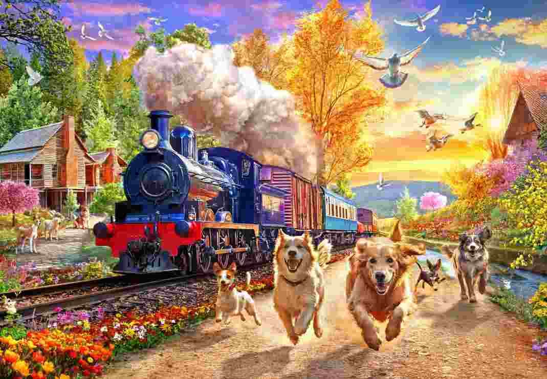 BlueBird - Puzzle Following the Train - 1000 dielov