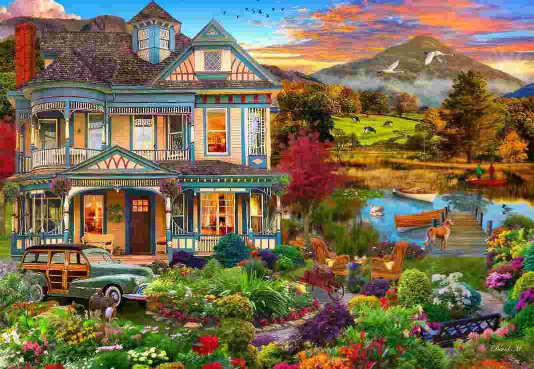 BlueBird - Puzzle Garden Country Home - 1000 dielov