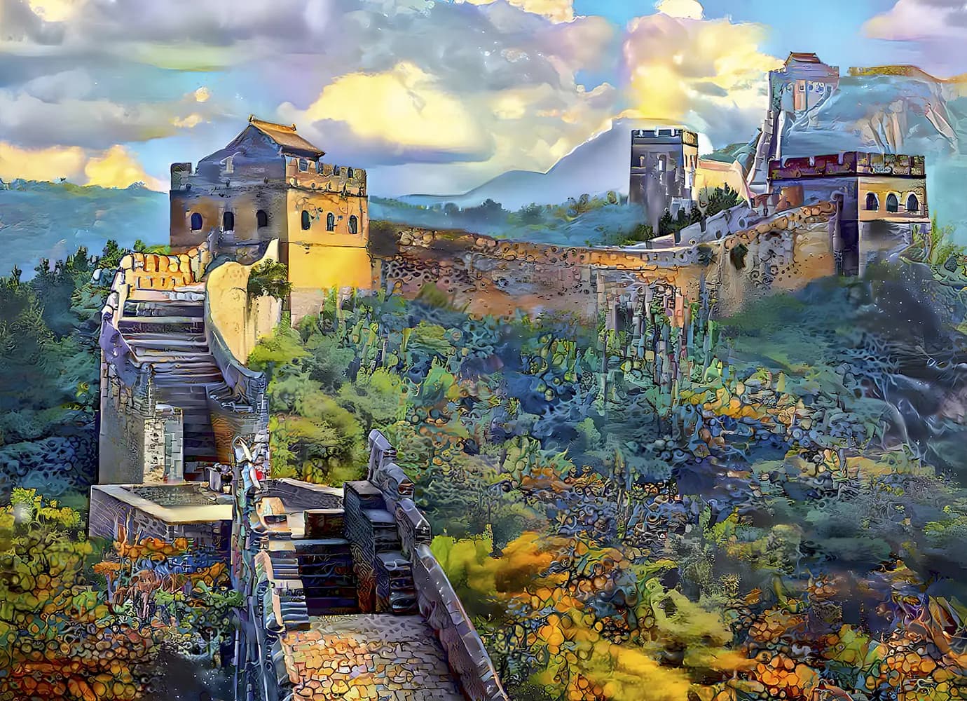 BlueBird - Puzzle Great Wall of China - 1000 dielov