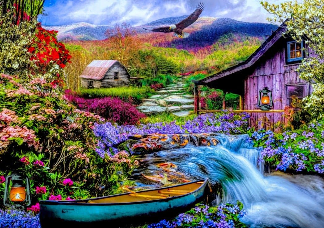 BLUEBIRD Puzzle Horská idylka 1500 dílků