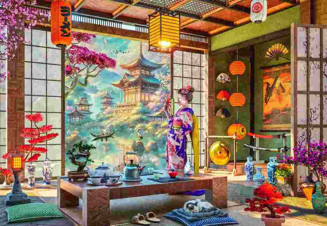 BlueBird - Puzzle Japan Tea Room - 1000 dielov