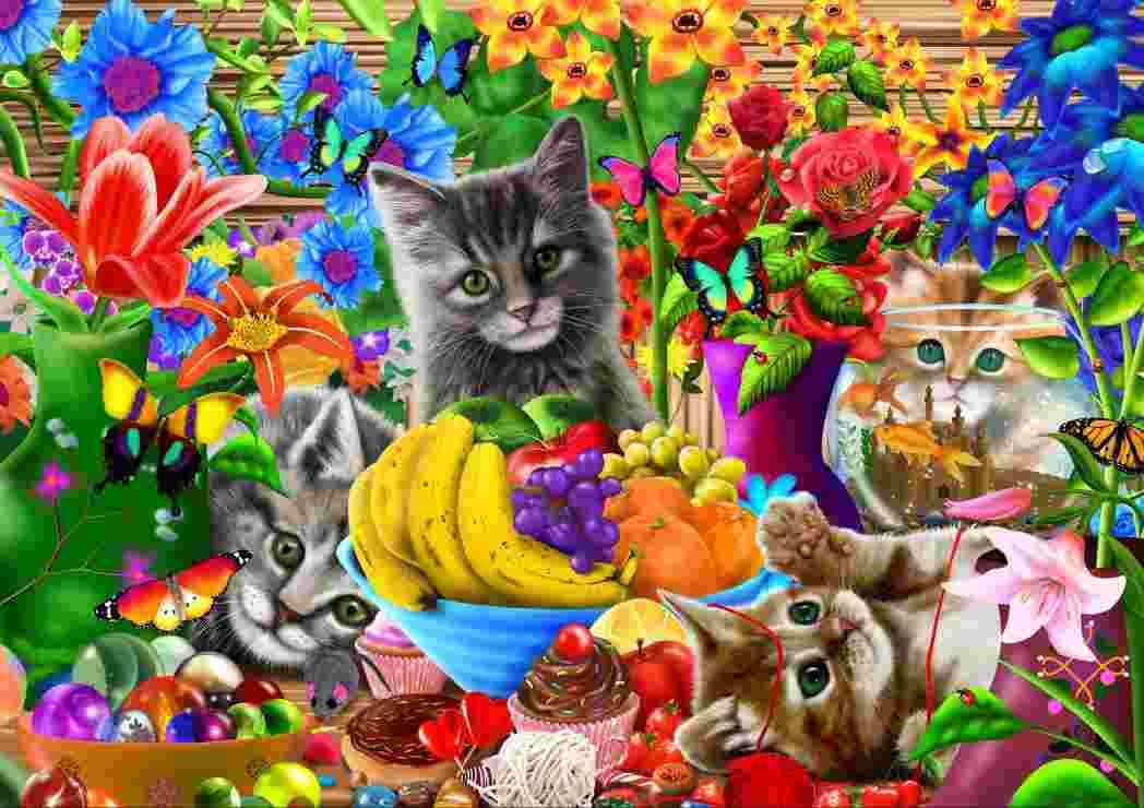 BlueBird - Puzzle Kitten Fun - 1000 dielov