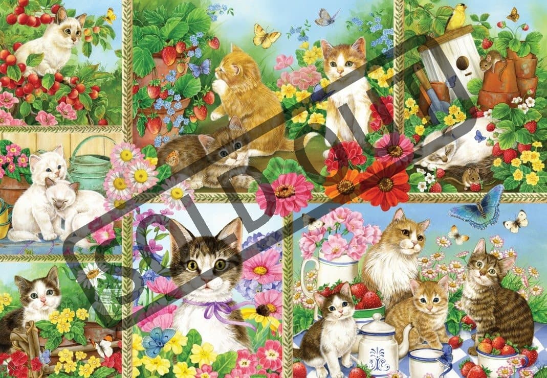 BLUEBIRD Puzzle Kočky a koťata 1000 dílků