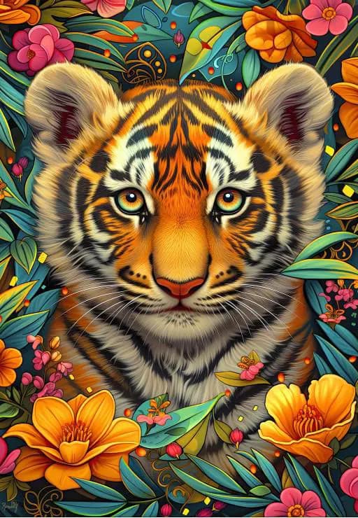 BlueBird - Puzzle Little tiger - 1000 dielov
