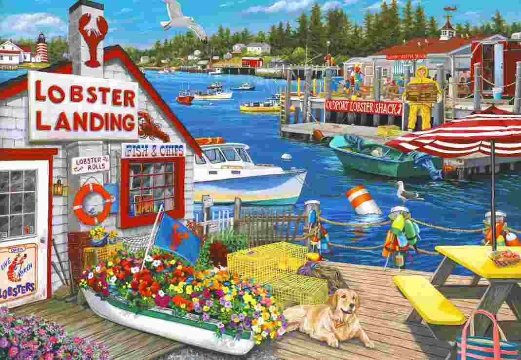 BlueBird - Puzzle Lobster Landing - 1000 dielov