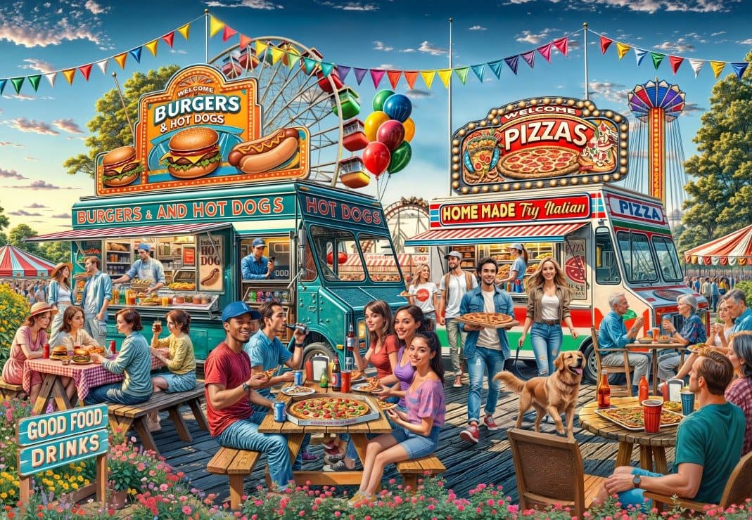 BLUEBIRD Puzzle Pojízdné občerstvení 1000 dílků