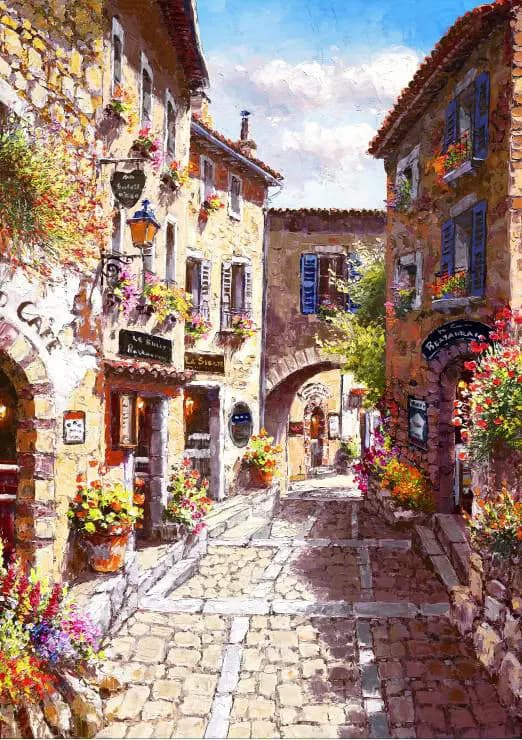 BlueBird - Puzzle Sam Park: Eze Village - 1000 dielov