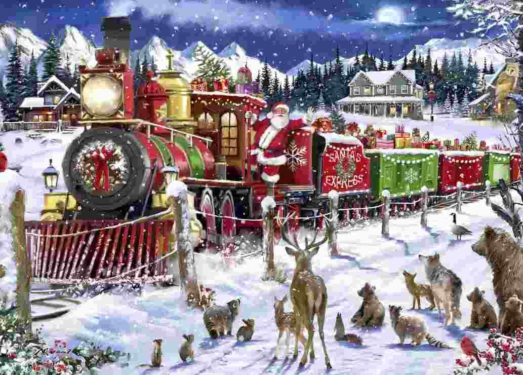 BlueBird - Puzzle Santa Express Usa - 500 dielov