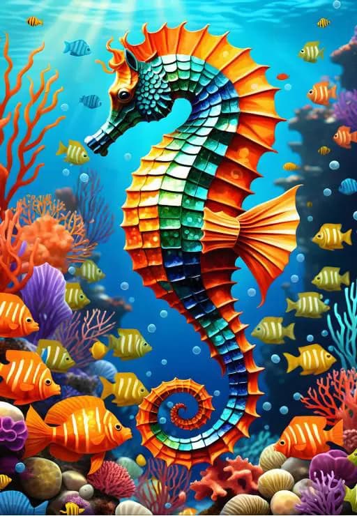 BlueBird - Puzzle Seahorse - 1000 dielov