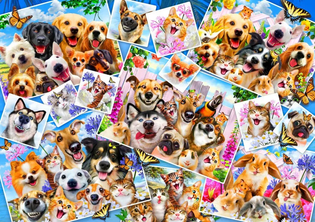 BlueBird - Puzzle Selfie Pet Collage - 1000 dielov
