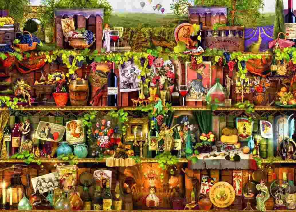 BlueBird - Puzzle Stewart: Wine Shelf - 500 dielov