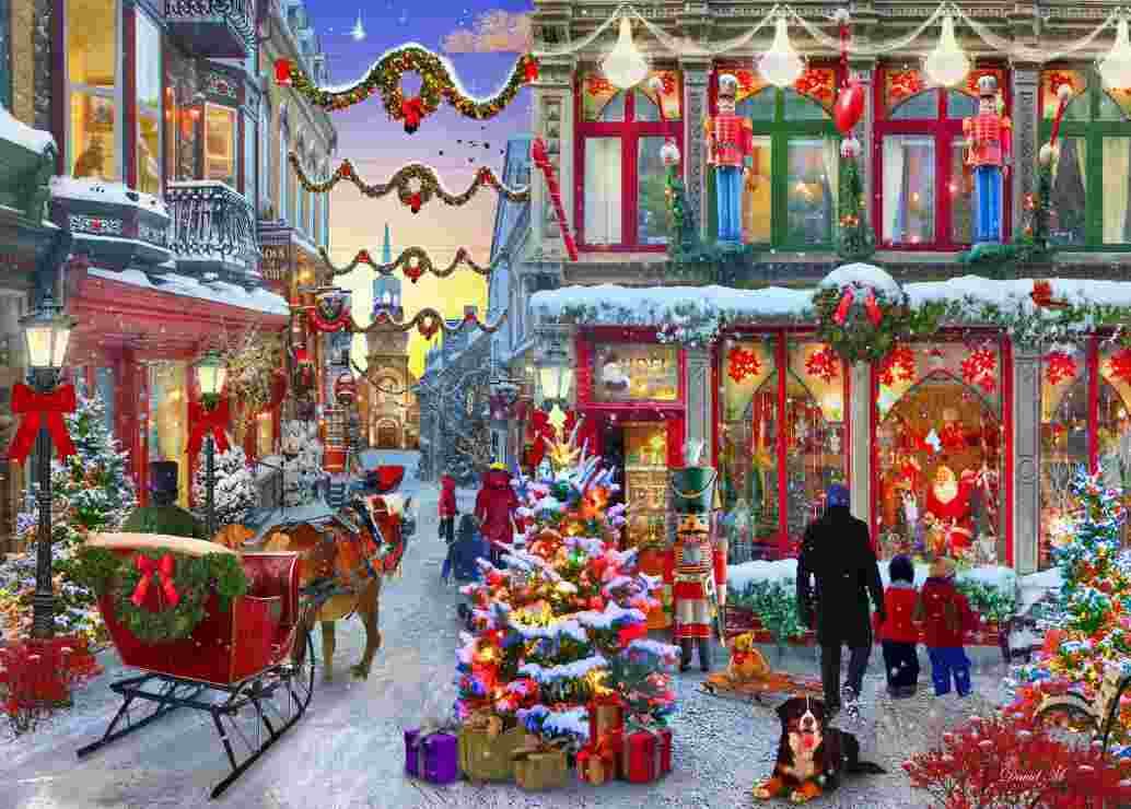 BlueBird - Puzzle Streets at Christmas - 500 dielov