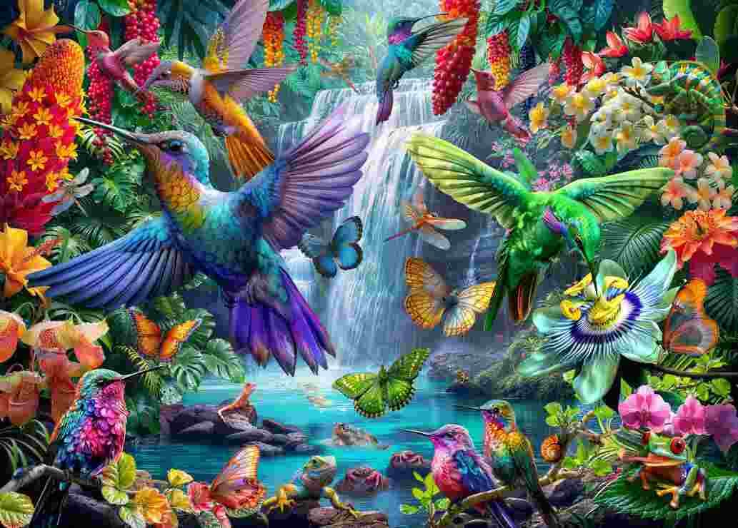 BlueBird - Puzzle Tropical Hummingbirds - 500 dielov