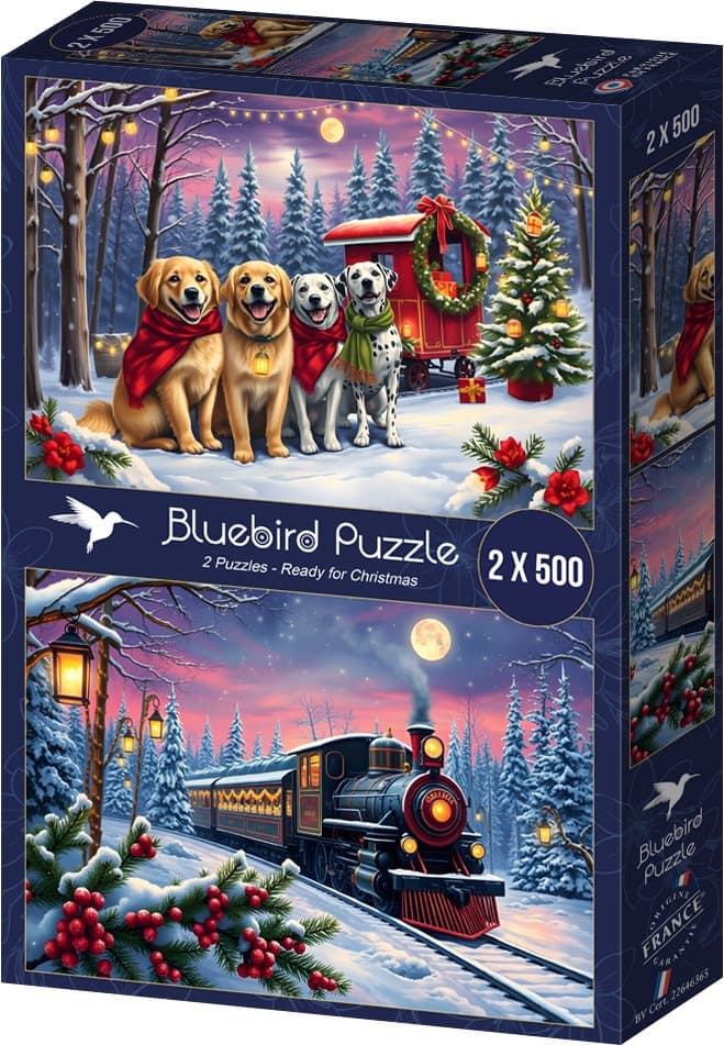 BLUEBIRD Puzzle Vánoce přicházejí 2x500 dílků