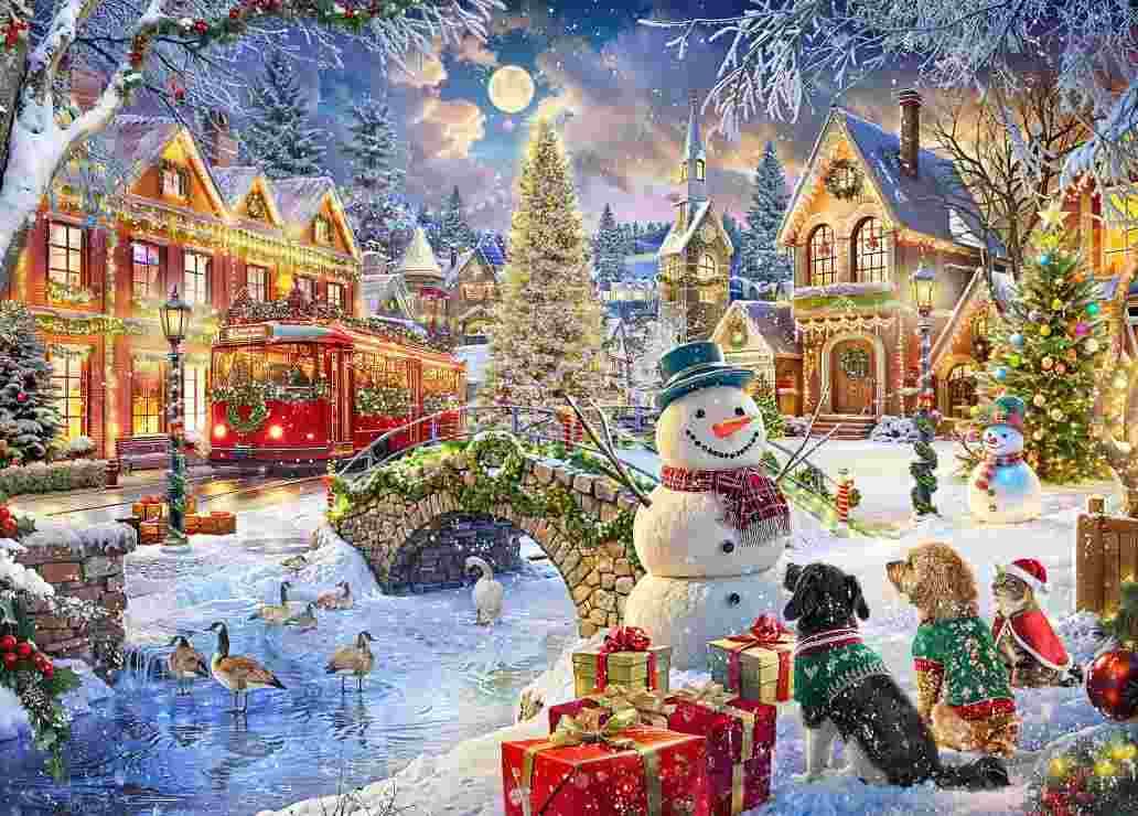 BlueBird - Puzzle Villa Christmas - 1500 dielov