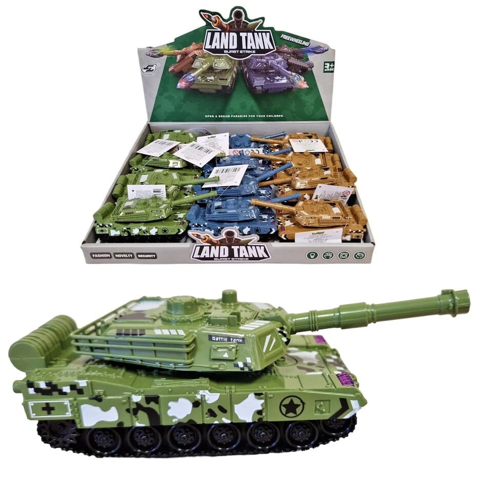 Bojový tank na zotrvačník 15cm - náhodná