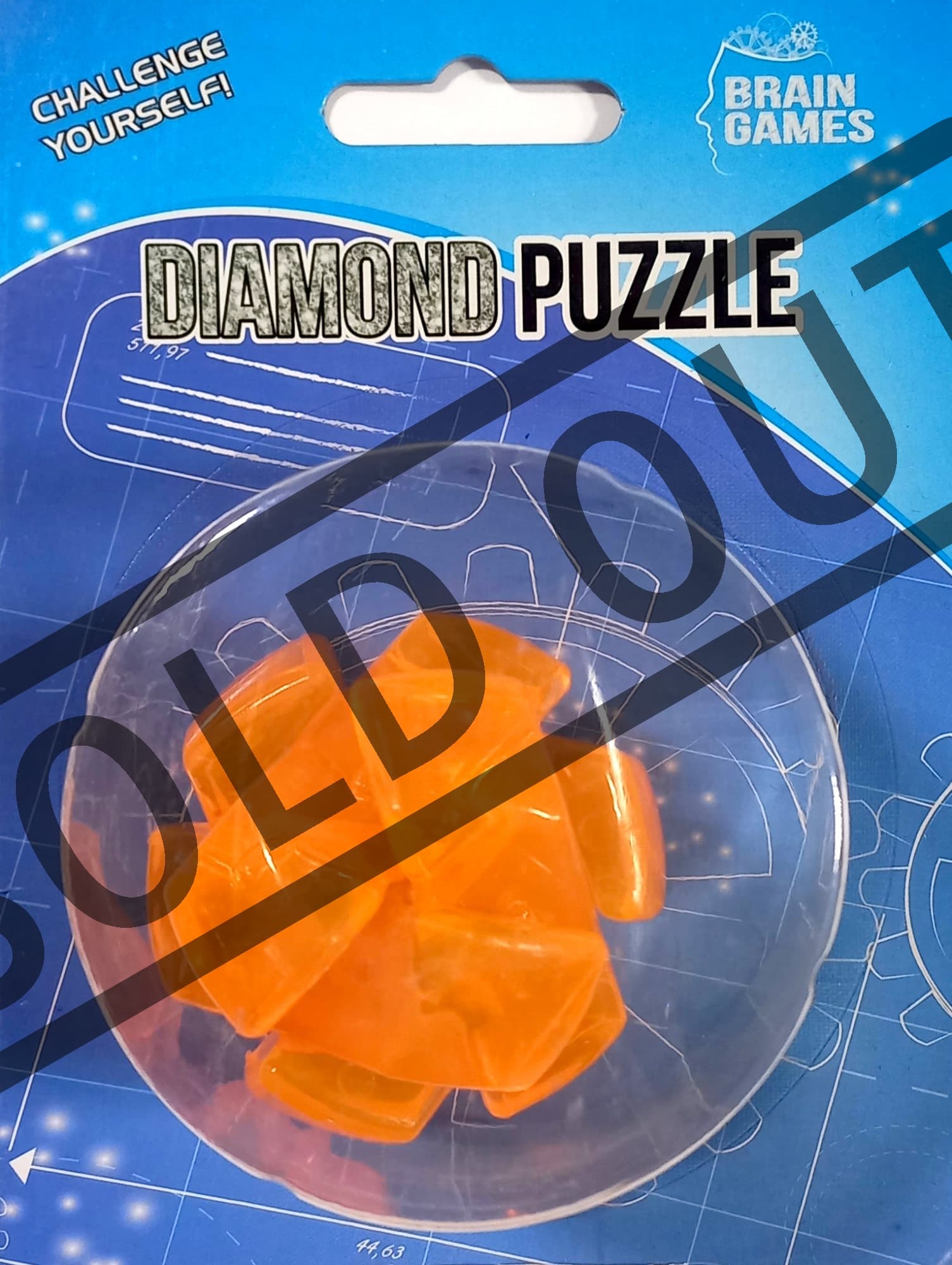 BRAIN GAMES Hlavolam Diamond Ball 1ks (mix)