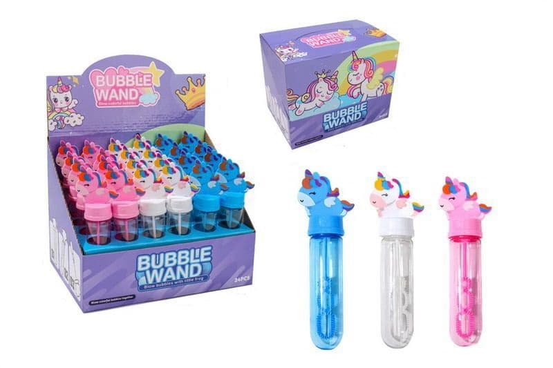 Bublifuk Jednorožec 30ml / 14cm - biela