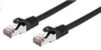 C-TECH kabel patchcord Cat6, FTP, černý, 1m