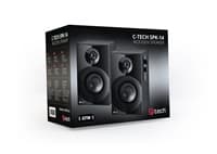 C-TECH repro SPK-14, 2.0, drevený, čierny
